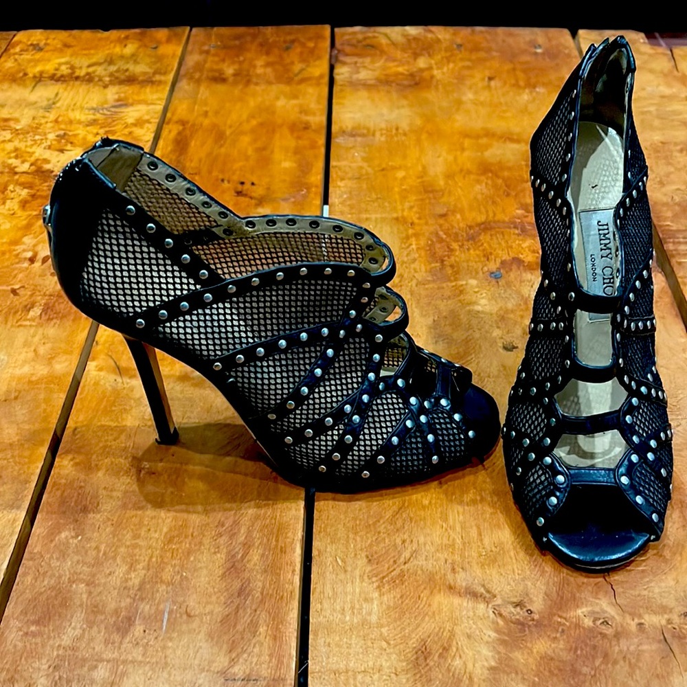 Jimmy Choo peep toe heels